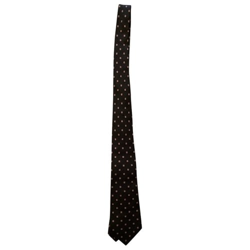 Pre-owned Kiton Cashmere Tie In Brown