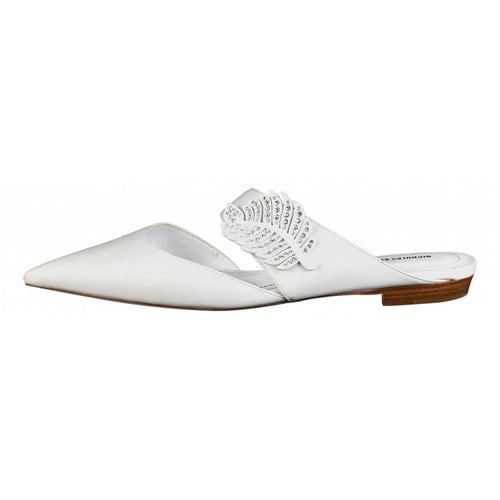 Pre-owned Nicholas Kirkwood Leather Sandals In White