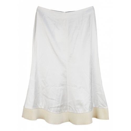 Pre-owned Victoria Beckham Mid-length Skirt In White