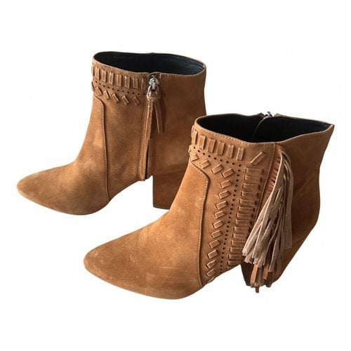 Pre-owned Rebecca Minkoff Ankle Boots In Brown