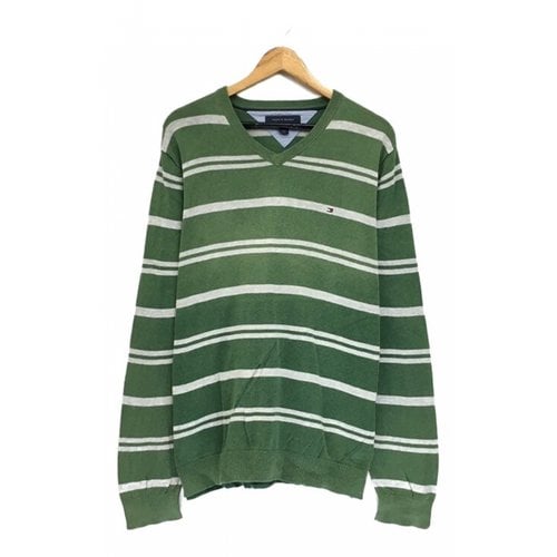 Pre-owned Tommy Hilfiger Sweatshirt In Green