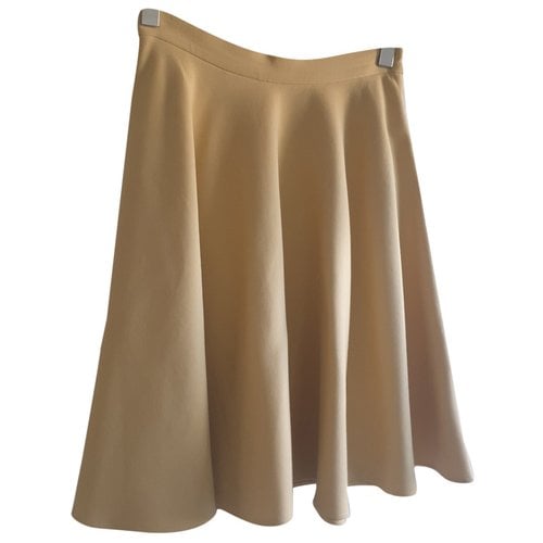 Pre-owned Tara Jarmon Mid-length Skirt In Yellow
