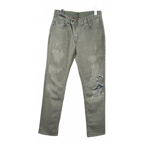 Pre-owned D&g Straight Jeans In Green