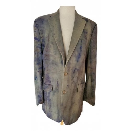 Pre-owned Lauren Ralph Lauren Silk Jacket In Grey