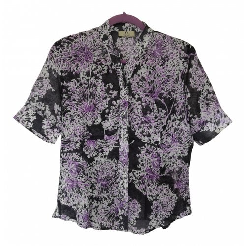 Pre-owned Aigner Silk Blouse In Purple