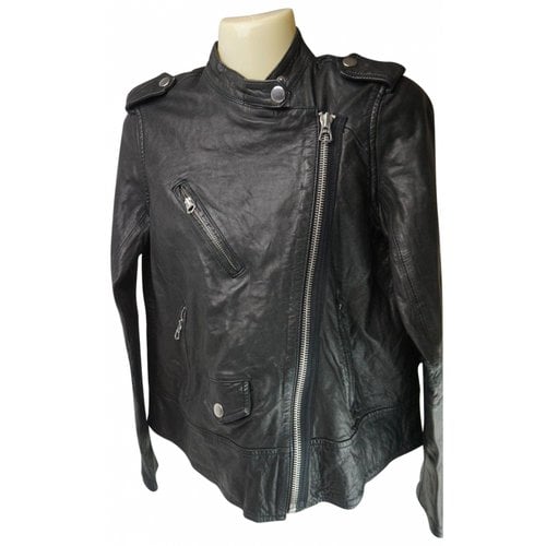 Pre-owned Madewell Leather Jacket In Black