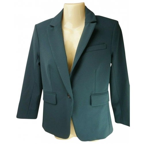 Pre-owned Veronica Beard Wool Short Vest In Green
