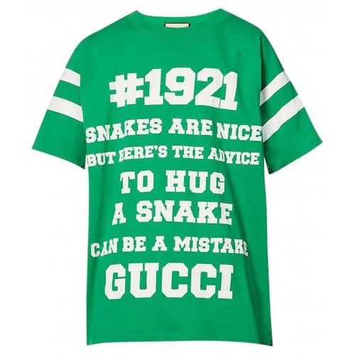 Pre-owned Gucci T-shirt In Green