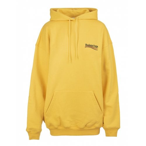 Pre-owned Balenciaga Sweatshirt In Yellow