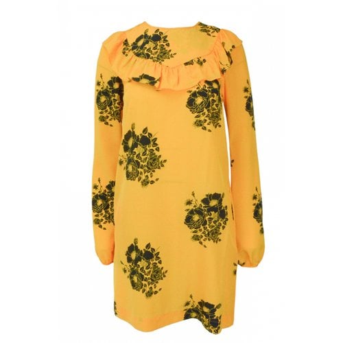 Pre-owned N°21 Silk Mid-length Dress In Yellow