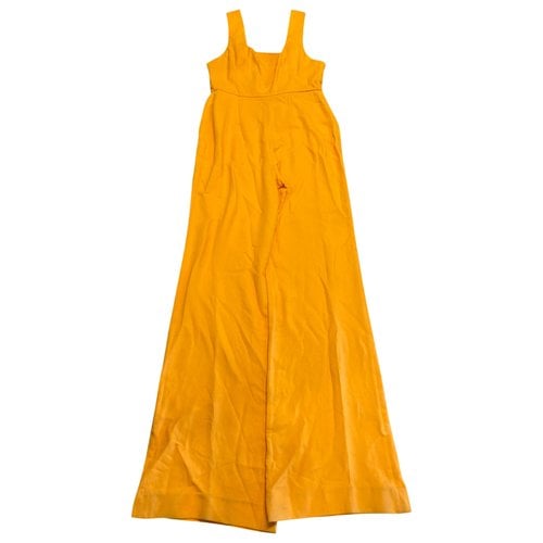 Pre-owned Saloni Jumpsuit In Yellow