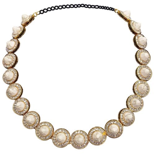 Pre-owned Lele Sadoughi Necklace In White