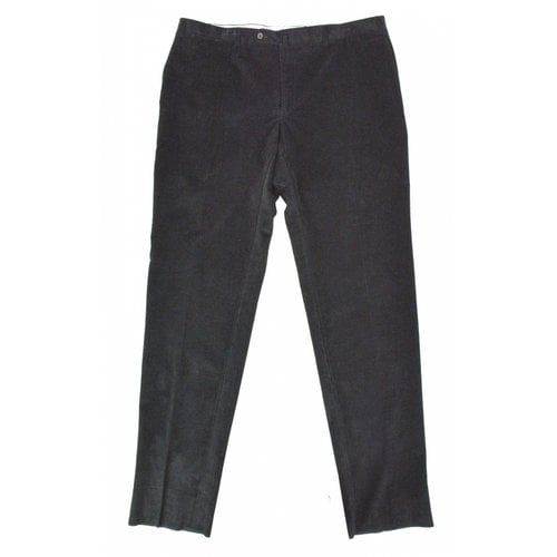 Pre-owned Canali Trousers In Black