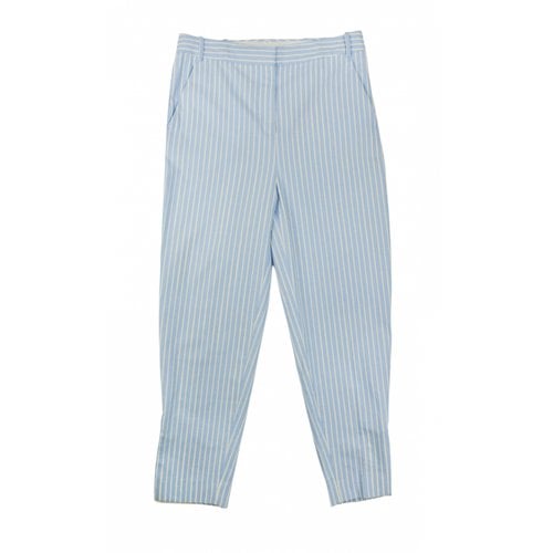 Pre-owned Victoria Victoria Beckham Straight Pants In Blue