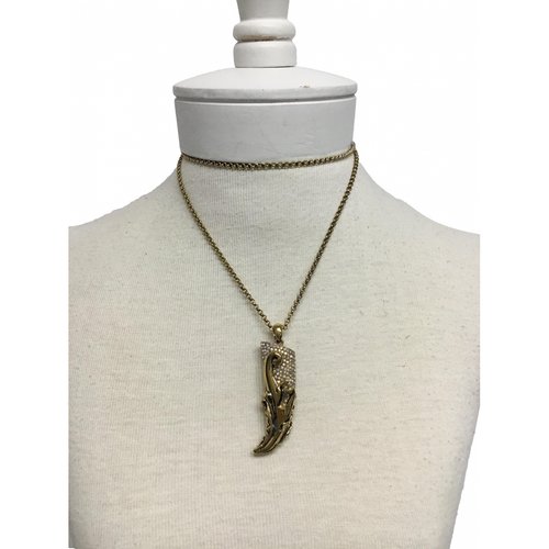 Pre-owned Roberto Cavalli Necklace In Gold