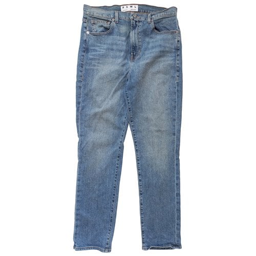 Pre-owned Proenza Schouler Slim Jeans In Blue