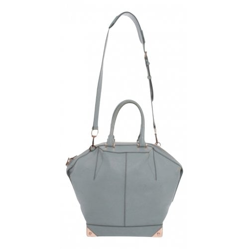Pre-owned Alexander Wang Emile Leather Crossbody Bag In Grey