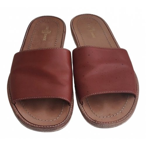 Pre-owned Carshoe Leather Sandals In Brown