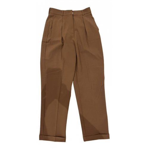 Pre-owned 12 Storeez Trousers In Camel