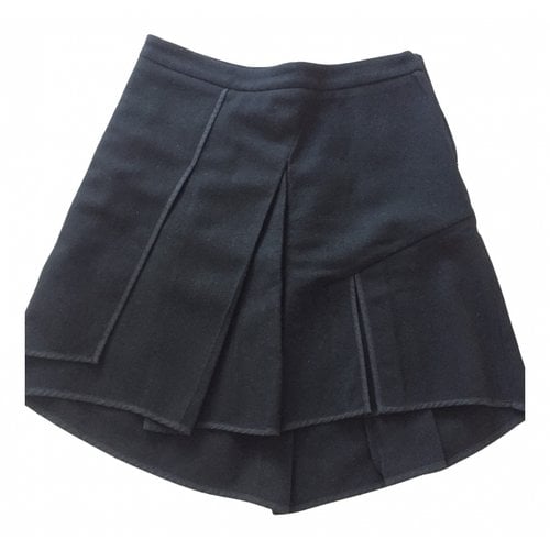 Pre-owned Comptoir Des Cotonniers Wool Mid-length Skirt In Black