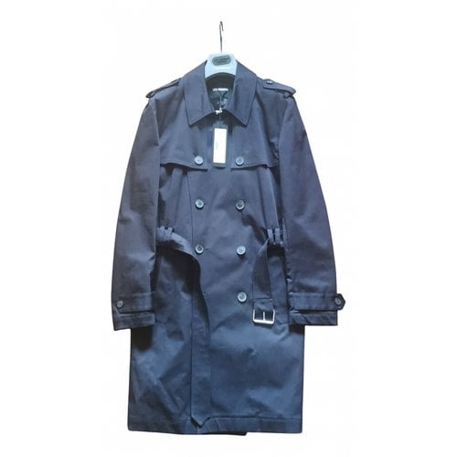 Pre-owned Les Hommes Coat In Blue