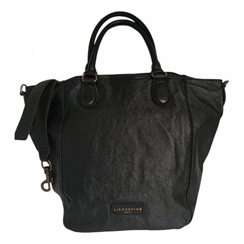 Pre-owned Liebeskind Linen Tote In Black