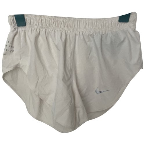 Pre-owned Nike Cloth Shorts In White