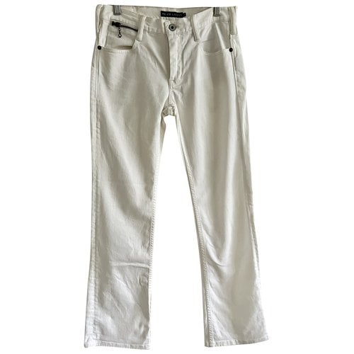 Pre-owned Ralph Lauren Straight Jeans In White