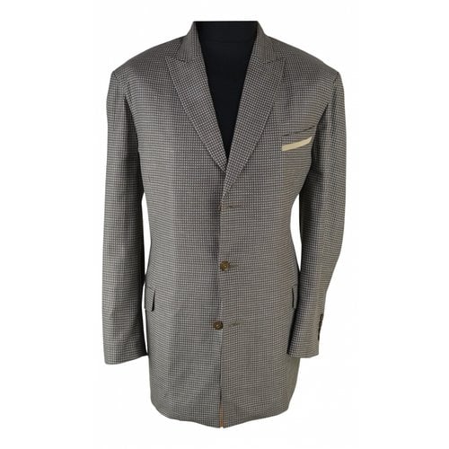 Pre-owned Emanuel Ungaro Wool Jacket In Grey
