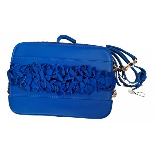 Pre-owned Lk Bennett Leather Crossbody Bag In Blue