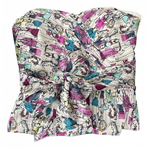 Pre-owned Dkny Silk Corset In Multicolour