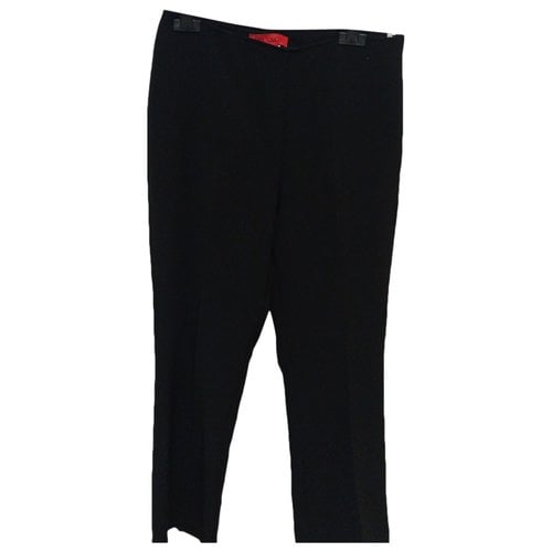 Pre-owned Max & Co Straight Pants In Black