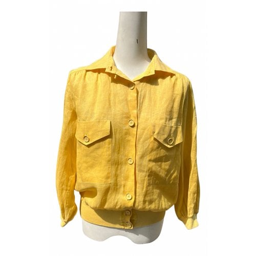 Pre-owned Givenchy Linen Shirt In Yellow