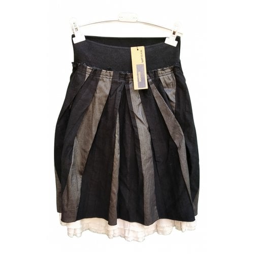 Pre-owned Gas Mid-length Skirt In Black