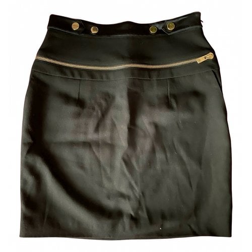 Pre-owned Alexandre Vauthier Wool Skirt In Black