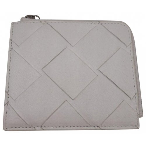 Pre-owned Bottega Veneta Leather Wallet In White
