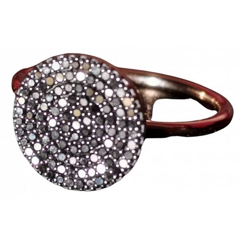 Pre-owned Astley Clarke Pink Gold Ring In Black