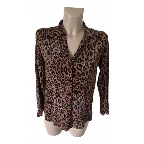Pre-owned Fabienne Chapot Blouse In Brown