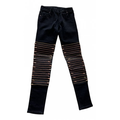 Pre-owned Avelon Slim Jeans In Black
