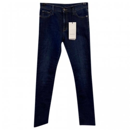 Pre-owned Gucci Slim Jeans In Blue