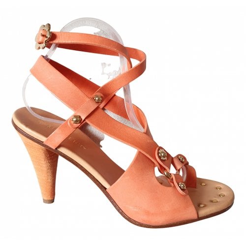 Pre-owned Mulberry Leather Sandal In Orange