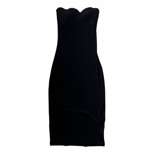 Pre-owned Enza Costa Mid-length Dress In Black