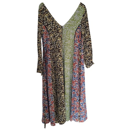 Pre-owned Stine Goya Silk Maxi Dress In Multicolour