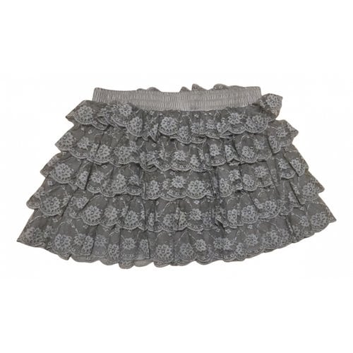 Pre-owned Mangano Mini Skirt In Grey