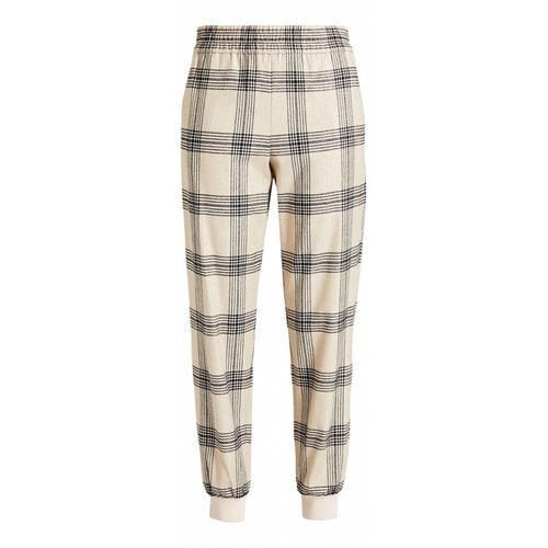 Pre-owned Alice And Olivia Wool Trousers In Multicolour