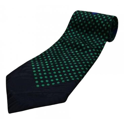 Pre-owned Versace Silk Tie In Green