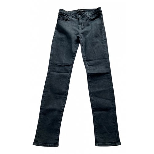 Pre-owned J Brand Slim Jeans In Anthracite