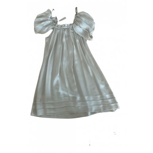 Pre-owned Coast Weber & Ahaus Silk Mini Dress In Beige
