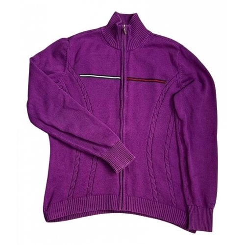 Pre-owned Tommy Hilfiger Cardigan In Purple