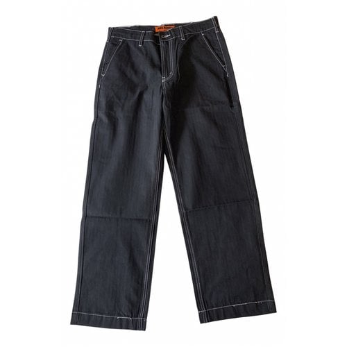 Pre-owned Butter Goods Trousers In Black